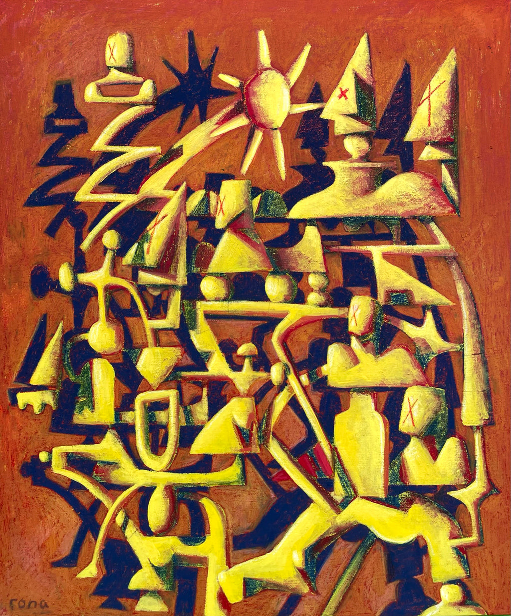 Goldcast, 20x24" (Framed)