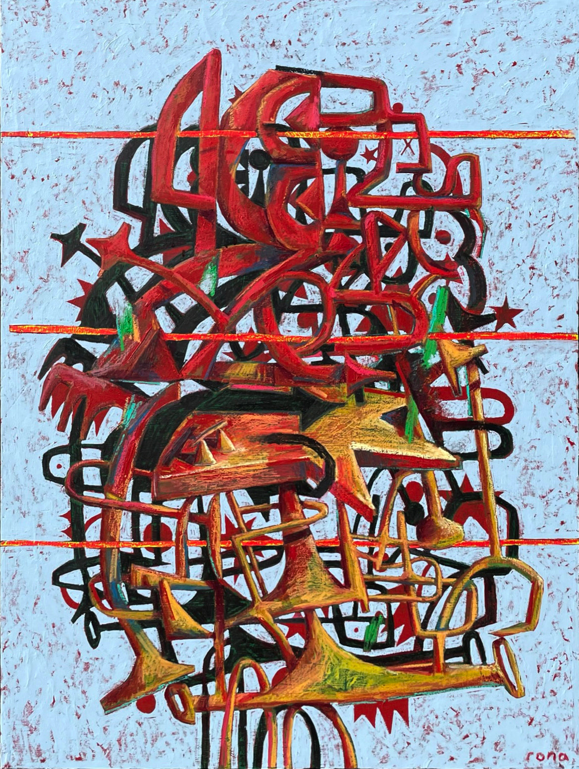 Exquisite Corpse, 30x40" (Framed)