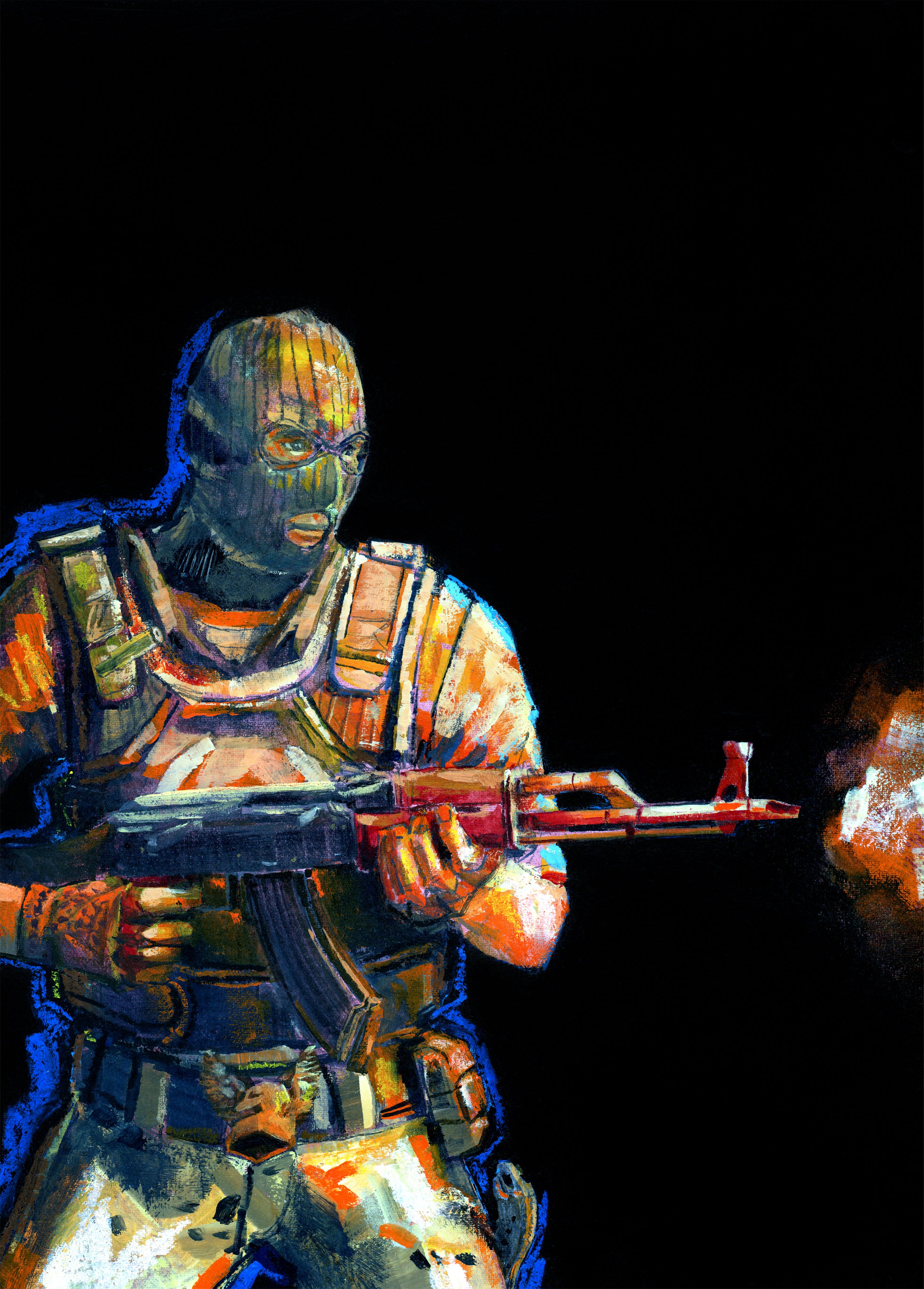 Enforcer, 9x12”