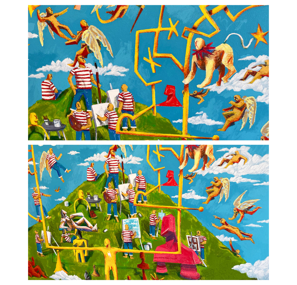 Painterly Delights, 5x6’