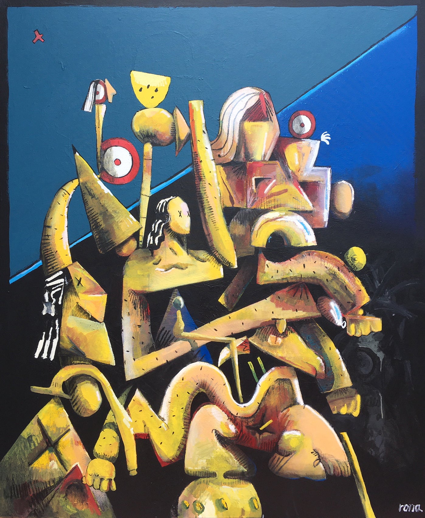 7 Figures, 51x62”