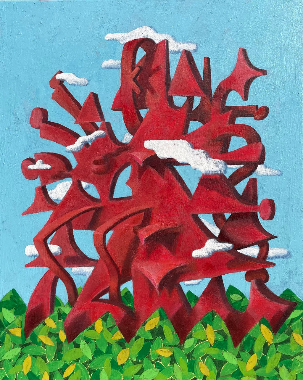 Stop Sign, 16x20”