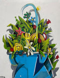 Blue Handbasket, 33x42”