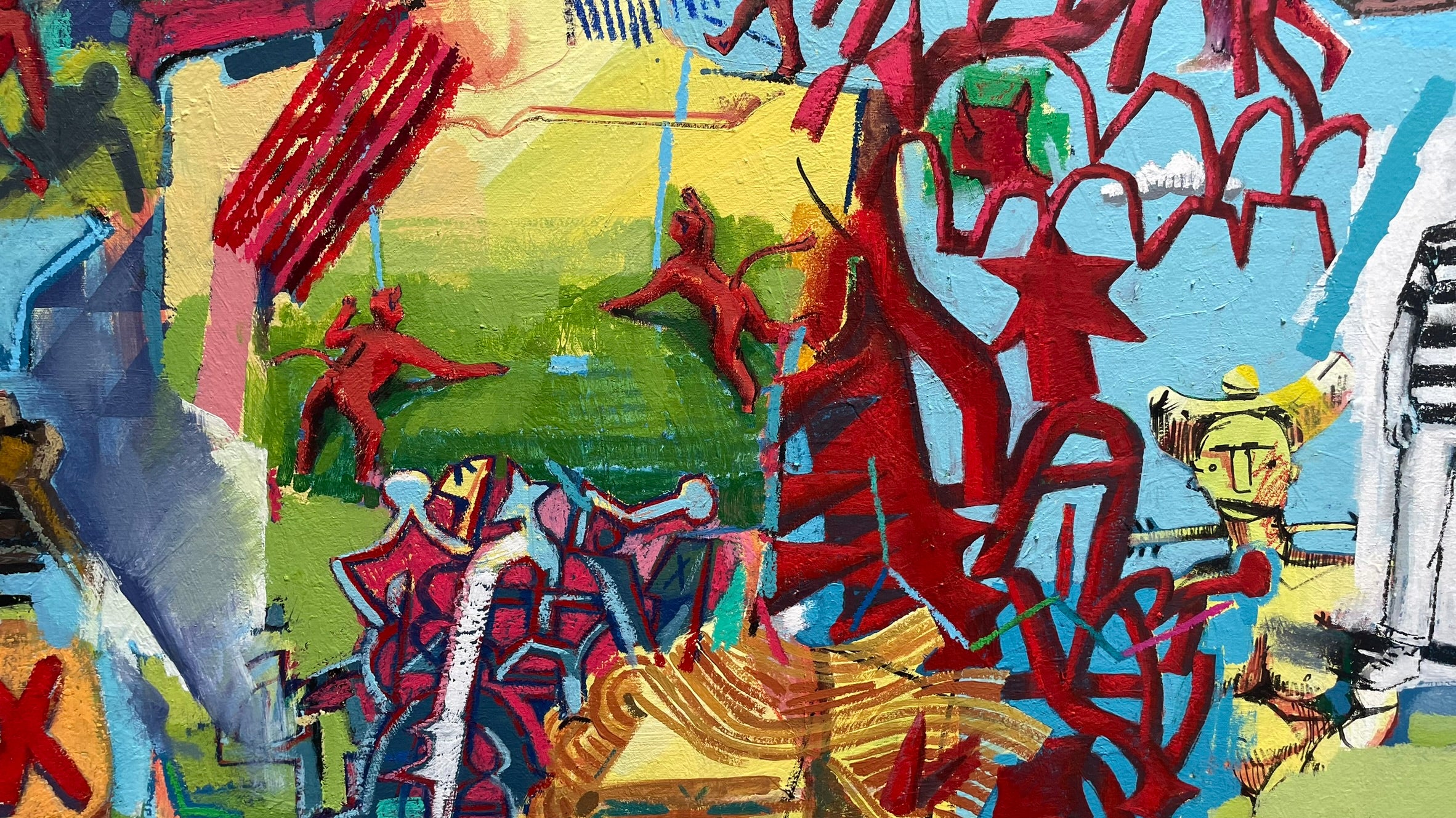 Million Ideas a Minute, 58x64”