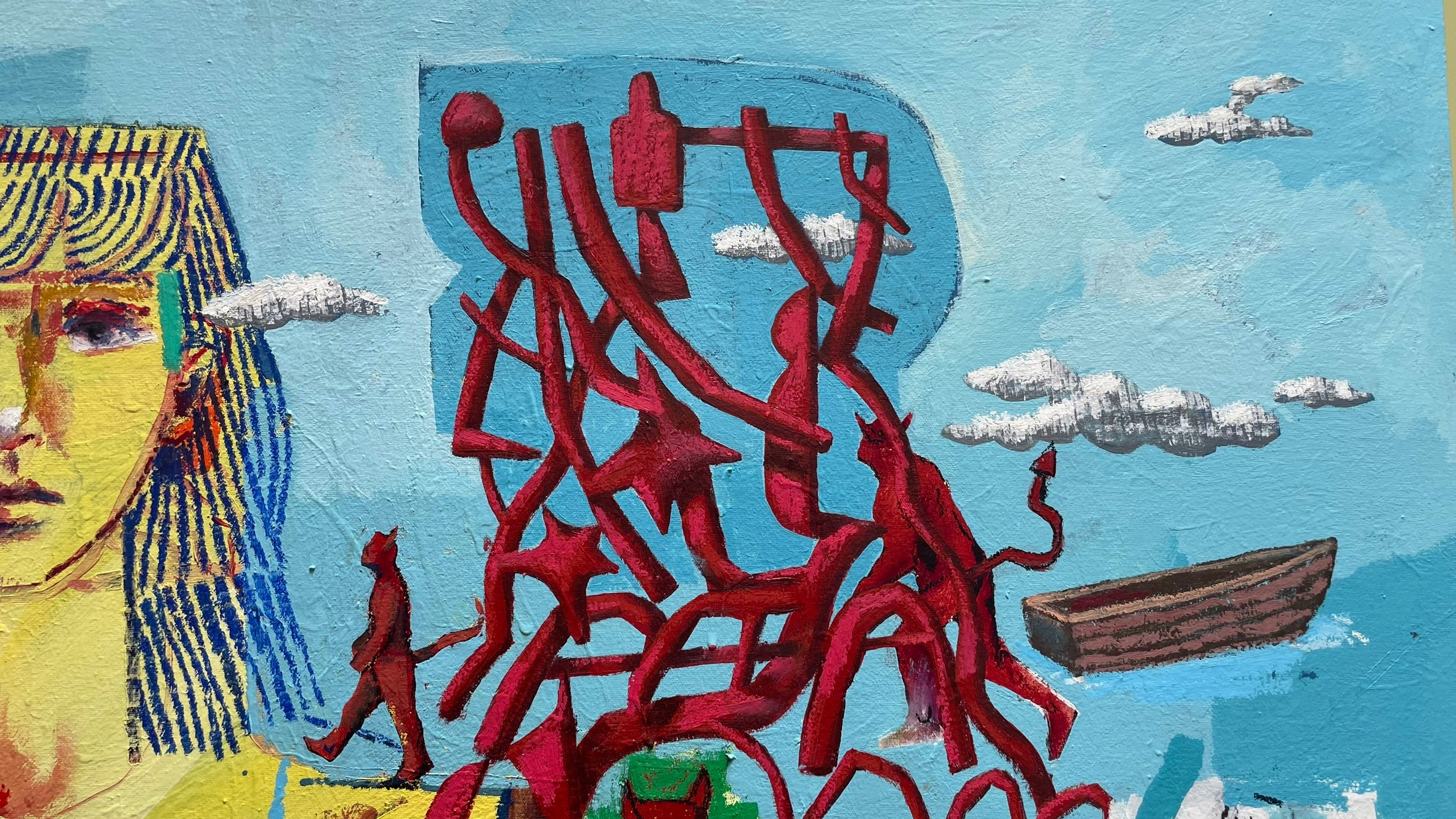 Million Ideas a Minute, 58x64”