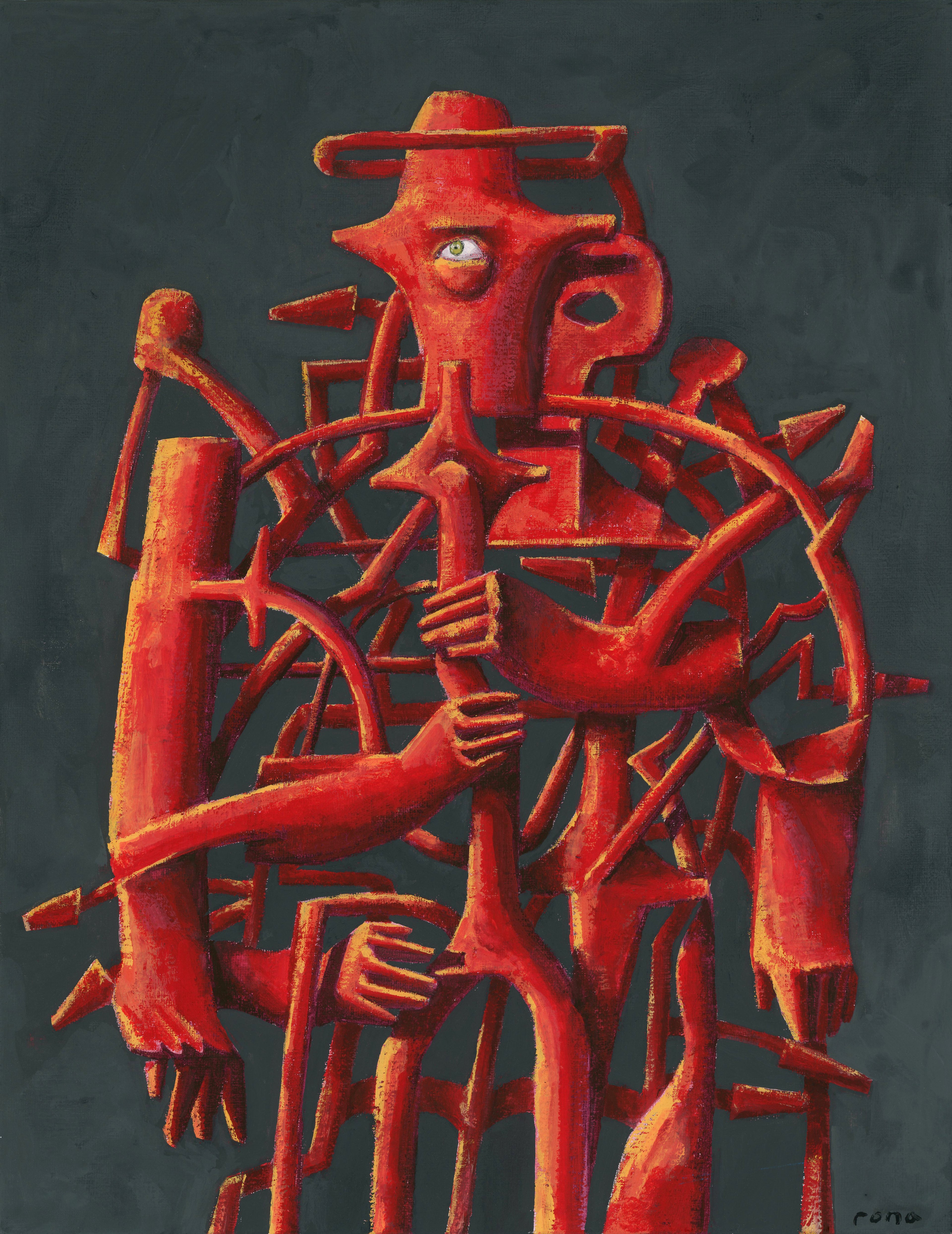 Burning Sensation, 9x7"