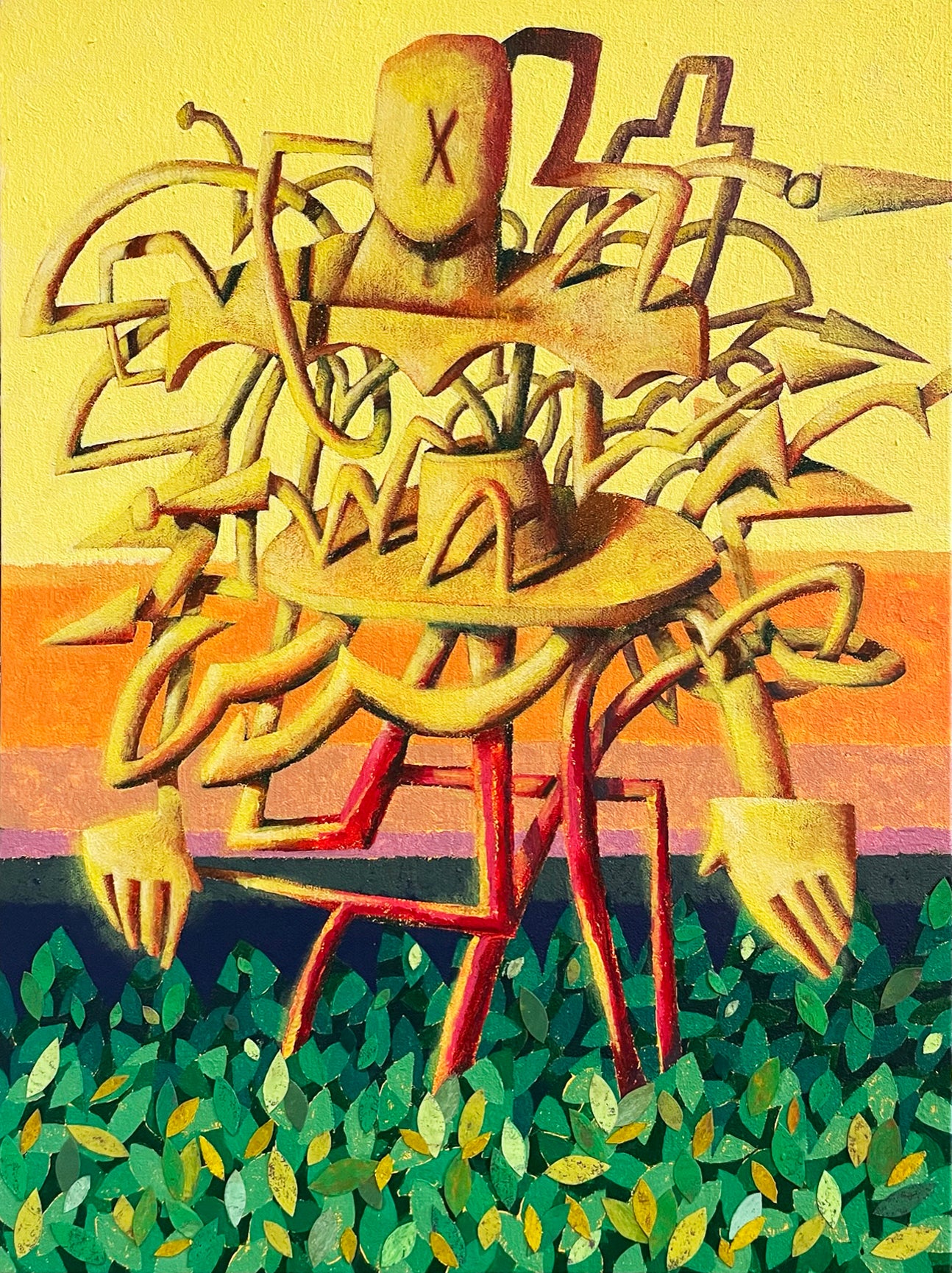 Sunset Sculpture, 18x24”