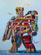 Wading, 30x40" (Framed)
